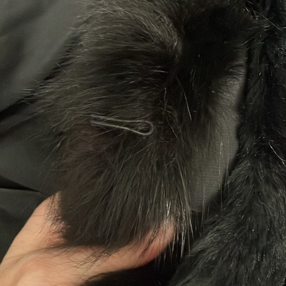 Vintage 90s Ankle length fur coat with removable fur vest duster - Picture 6 of 9